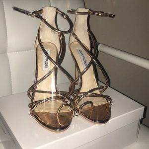 Rose gold Steve Madden heels